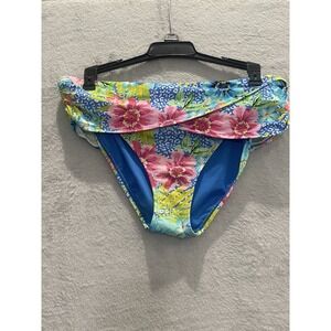 Floral Bikini Swim Suit Bottom Size M